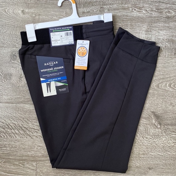 NWT Haggar H26 Weekend Jogger Flex Series - Athletic Pants Golf Gym Men’s XL - Picture 1 of 7